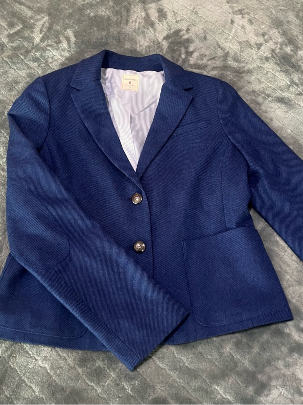 GAP Women's Dark Blue wool academy Tailored Blazer 6